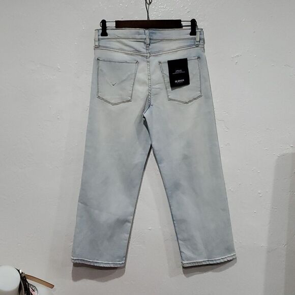 Hudson Stella Mid Rise Crop Straight Jeans in Light Wash Size 29 - Picture 8 of 15